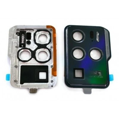 Camera Lens Glass With Frame For Zte Axon 30 Ultra 5g Blue By - Maxbhi Com
