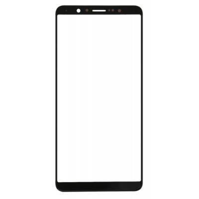 Replacement Front Glass For Vivo X20 Black By - Maxbhi Com
