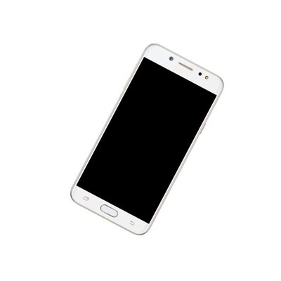 Camera Lens Glass with Frame for Samsung Galaxy J7 Plus Black