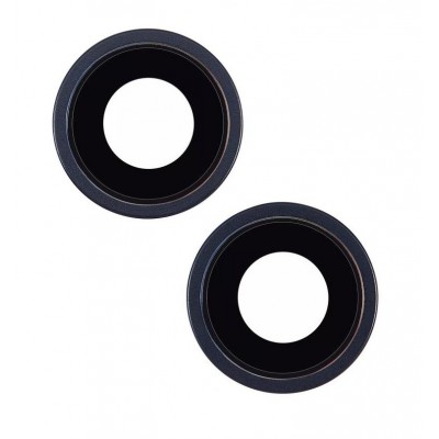 Camera Lens Glass with Frame for Apple iPhone 14 Black