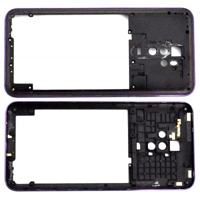 Middle Frame Ring Only For Blu G90 Pro Purple By - Maxbhi Com