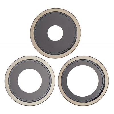 Camera Lens Glass with Frame for Apple iPhone 14 Pro Gold