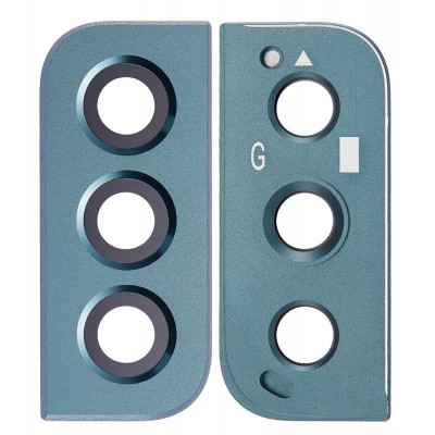 Camera Lens Glass With Frame For Samsung Galaxy S22 5g Green By - Maxbhi Com