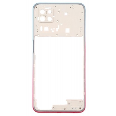 Middle Frame Ring Only For Oppo A72 5g Red By - Maxbhi Com