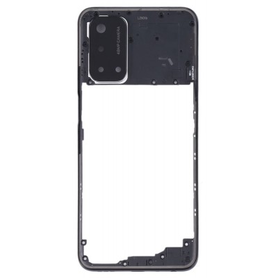 Middle Frame Ring Only For Oppo A93 5g Black By - Maxbhi Com
