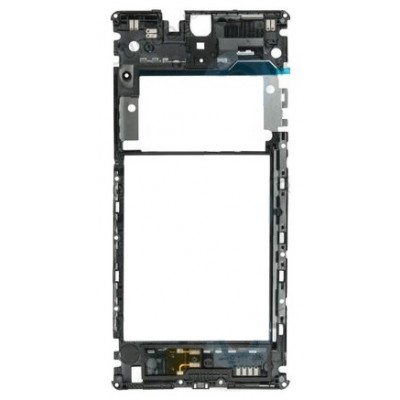 Middle Frame Ring Only For Sony Xperia C5 Ultra Black By - Maxbhi Com