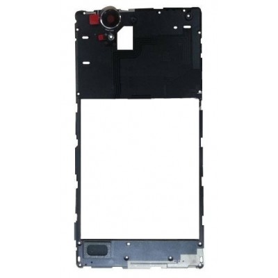 Middle Frame Ring Only For Sony Xperia T2 Ultra White By - Maxbhi Com