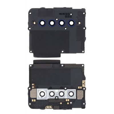 Camera Lens Glass with Frame for TCL 10 Plus Black