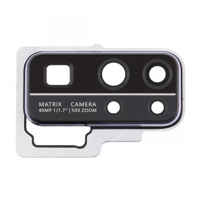 Camera Lens Glass With Frame For Honor 30 Silver By - Maxbhi Com