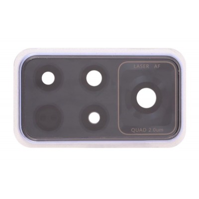 Camera Lens Glass With Frame For Honor V40 5g White By - Maxbhi Com