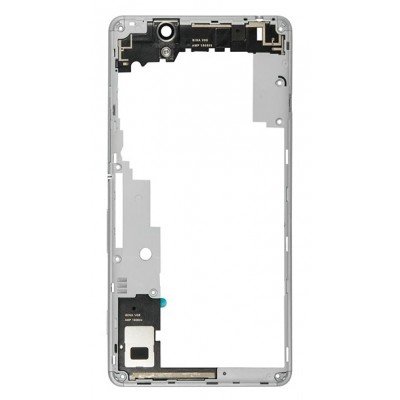 Middle Frame Ring Only For Sony Xperia C4 Dual E5363 White By - Maxbhi Com