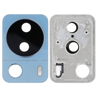 Camera Lens Glass With Frame For Xiaomi 13 Lite Light Blue By - Maxbhi Com
