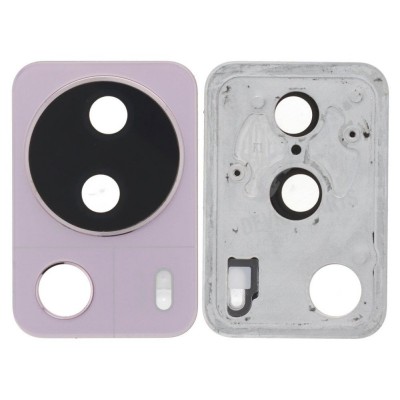 Camera Lens Glass With Frame For Xiaomi 13 Lite Pink By - Maxbhi Com