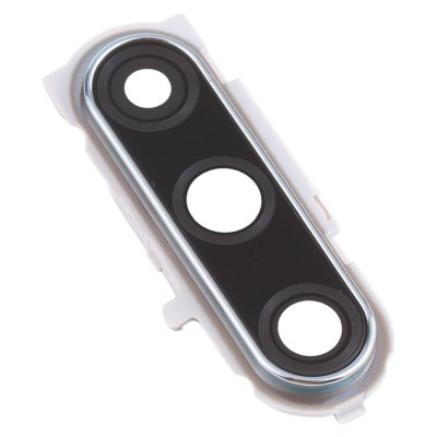 Camera Lens Glass With Frame For Huawei Enjoy 10 Plus White By - Maxbhi Com