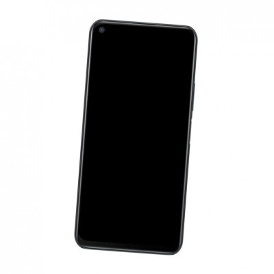 Camera Lens Glass with Frame for Vivo iQOO U1 Black