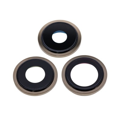 Camera Lens Glass with Frame for Apple iPhone 13 Pro Max Gold