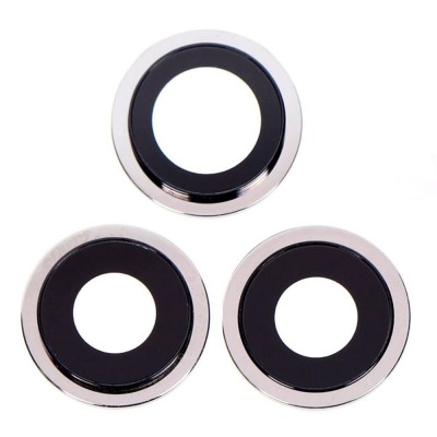Camera Lens Glass With Frame For Apple Iphone 12 Pro Max White By - Maxbhi Com