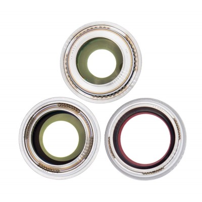 Camera Lens Glass With Frame For Apple Iphone 13 Pro White By - Maxbhi Com
