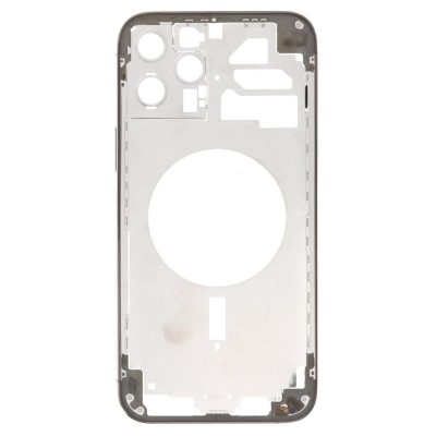 Lcd Frame Middle Chassis For Apple Iphone 12 Pro Max Black By - Maxbhi Com