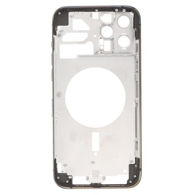 Lcd Frame Middle Chassis For Apple Iphone 12 Pro Max Grey By - Maxbhi Com