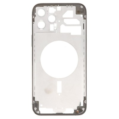Lcd Frame Middle Chassis For Apple Iphone 12 Pro Max White By - Maxbhi Com