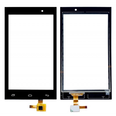 Touch Screen Digitizer For Micromax Canvas Fire 4 A107 Black By - Maxbhi Com