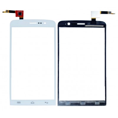 Touch Screen Digitizer For Micromax Canvas L A108 White By - Maxbhi Com