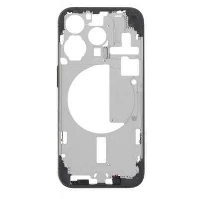 Lcd Frame Middle Chassis For Apple Iphone 15 Pro Black By - Maxbhi Com