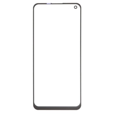 Replacement Front Glass For Oppo Reno8 Lite Black By - Maxbhi Com