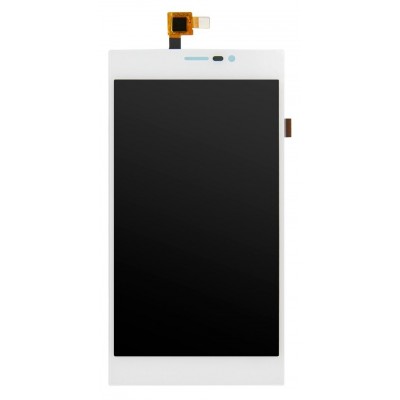 Lcd With Touch Screen For Wiko Ridge Fab 4g Gold By - Maxbhi Com