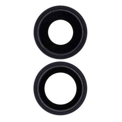 Camera Lens Glass with Frame for Apple iPhone 12 Mini Black