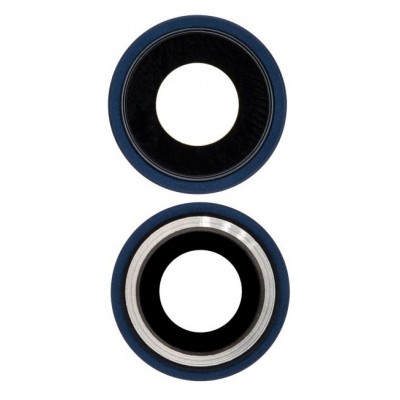 Camera Lens Glass With Frame For Apple Iphone 12 Blue By - Maxbhi Com