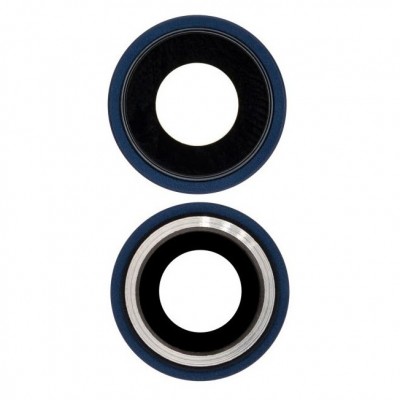 Camera Lens Glass With Frame For Apple Iphone 12 Mini Blue By - Maxbhi Com