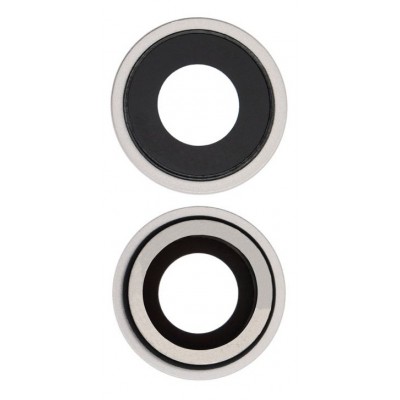 Camera Lens Glass With Frame For Apple Iphone 12 White By - Maxbhi Com