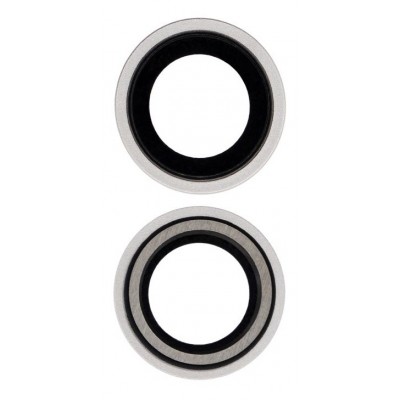 Camera Lens Glass With Frame For Apple Iphone 12 White By - Maxbhi Com