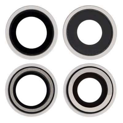 Camera Lens Glass with Frame for Apple iPhone 12 Mini White