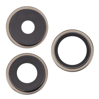 Camera Lens Glass With Frame For Apple Iphone 15 Pro Gold By - Maxbhi Com