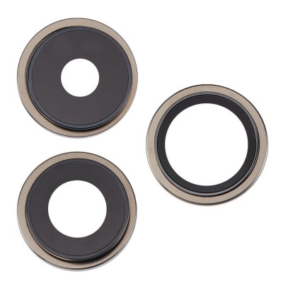 Camera Lens Glass with Frame for Apple iPhone 15 Pro Max Gold