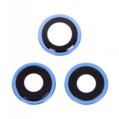 Camera Lens Glass with Frame for Apple iPhone 12 Pro Blue