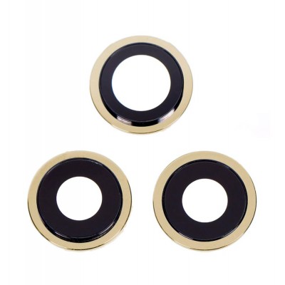 Camera Lens Glass with Frame for Apple iPhone 12 Pro Gold