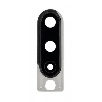 Camera Lens Glass With Frame For Oneplus 8 Black By - Maxbhi Com