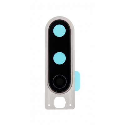 Camera Lens Glass With Frame For Oneplus 8 Silver By - Maxbhi Com