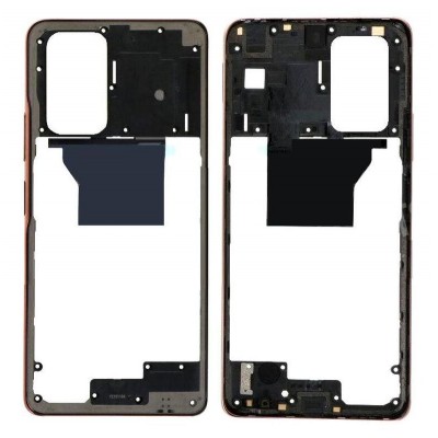 Middle Frame Ring Only For Xiaomi Redmi Note 10 Pro Brown By - Maxbhi Com