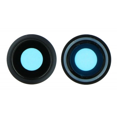 Camera Lens Glass with Frame for Apple iPhone SE 2020 Black