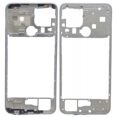 Middle Frame Ring Only For Oppo A15 White By - Maxbhi Com