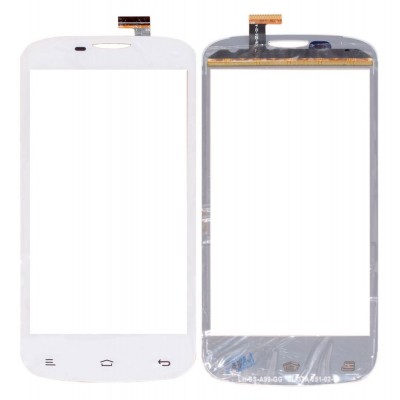 Touch Screen Digitizer For Spice Mi491 Stellar Virtuoso Pro White By - Maxbhi Com