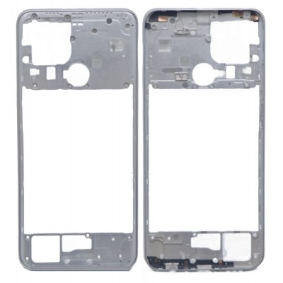 Middle Frame Ring Only For Oppo A15s White By - Maxbhi Com
