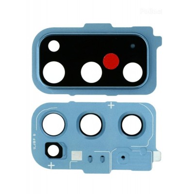 Camera Lens Glass With Frame For Samsung Galaxy S20 Blue By - Maxbhi Com