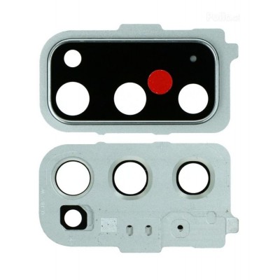 Camera Lens Glass With Frame For Samsung Galaxy S20 White By - Maxbhi Com
