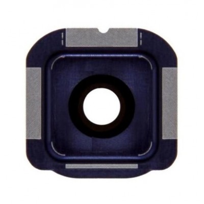 Camera Lens Glass With Frame For Samsung Galaxy S6 Edge Black By - Maxbhi Com